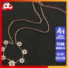 Dây Chuyền Nữ Titan Cao Cấp - Sang Trọng, Tinh Tế, Kháng Oxy Hóa, Không Đen, An Toàn Cho Da - Phụ Kiện Thời Trang Nữ 3H JEWELRY