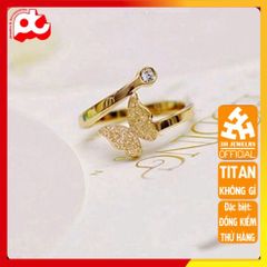 Nhẫn Nữ Titan Cao Cấp - Thiết Kế Thanh Lịch, Không Gỉ, Đa Dạng Màu Sắc, Phù Hợp Mọi Phong Cách Thời Trang