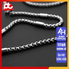 Dây Chuyền Nam Titan Cao Cấp - Phong Cách Mạnh Mẽ, Đẳng Cấp Với Thiết Kế Hiện Đại, Chống Trầy Xước, Quà Tặng Ý Nghĩa 3H JEWELRY