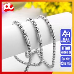 Dây Chuyền Nam Titan Cao Cấp - Phong Cách Mạnh Mẽ, Đẳng Cấp Với Thiết Kế Hiện Đại, Chống Trầy Xước, Quà Tặng Ý Nghĩa 3H JEWELRY