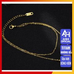 Lắc Chân Nữ Titan Cao Cấp - Thiết Kế Sang Trọng, Không Gỉ, An Toàn Cho Da, Dành Cho Phong Cách Thời Trang Nữ