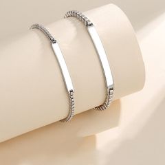 Vòng Tay Đôi Cinhy Khắc Tên - Lắc Tay Nam Nữ Hợp Kim Titan Không Gỉ, Quà Tặng Ý Nghĩa Thời Trang Couple