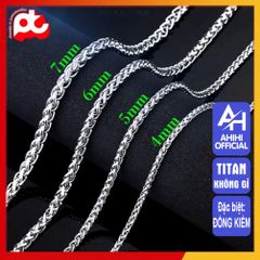 Dây Chuyền Nam Titan Cao Cấp - Phong Cách Mạnh Mẽ, Thời Trang Nhiều Kiểu Dáng, Chất Liệu Không Gỉ, An Toàn Cho Da