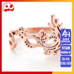 Nhẫn Nữ Titan Cao Cấp - Thiết Kế Thanh Lịch, Chống Gỉ, Điều Chỉnh Size, Phụ Kiện Thời Trang Sang Trọng cho Phái Đẹp