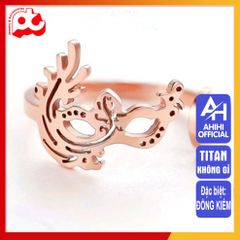 Nhẫn Nữ Titan Cao Cấp - Thiết Kế Thanh Lịch, Chống Gỉ, Điều Chỉnh Size, Phụ Kiện Thời Trang Sang Trọng cho Phái Đẹp