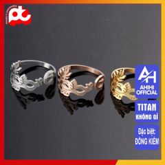 Nhẫn Nữ Titan Cao Cấp - Thiết Kế Thanh Lịch, Chống Gỉ, Điều Chỉnh Size, Phụ Kiện Thời Trang Sang Trọng cho Phái Đẹp