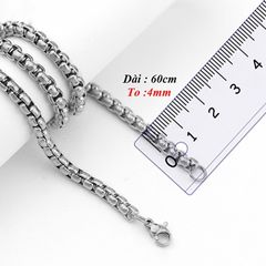 Dây Chuyền Nam Titan Cao Cấp - Dây Xích Sang Trọng Đẳng Cấp, Chống Gỉ Sét, Phụ Kiện Thời Trang Nam Chất Lượng
