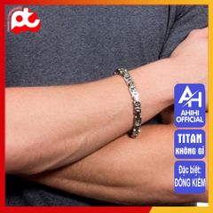 Lắc Tay Titan Nam Cao Cấp - Thời Trang Sang Trọng, Chống Gỉ, Thiết Kế Nam Tính, Kích Cỡ 9mm, Màu Bạc Đẹp 3H Jewelry