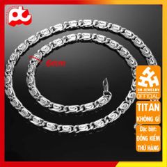Dây Chuyền Nam Titan Cao Cấp 6mm - Phong Cách Mạnh Mẽ, Đẳng Cấp, Không Gỉ, An Toàn cho Da - Trang Sức Nam Thời Trang