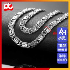 Dây Chuyền Nam Titan Cao Cấp 6mm - Phong Cách Mạnh Mẽ, Đẳng Cấp, Không Gỉ, An Toàn cho Da - Trang Sức Nam Thời Trang