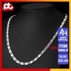 Dây Chuyền Nam Titan Cao Cấp 6mm - Phong Cách Mạnh Mẽ, Đẳng Cấp, Không Gỉ, An Toàn cho Da - Trang Sức Nam Thời Trang