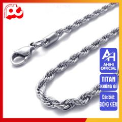 Dây Chuyền Titan Nam Cao Cấp - Phong Cách Sang Trọng, Chống Gỉ, Chống Trầy Xước - Phụ Kiện Thời Trang Nam Mạnh Mẽ