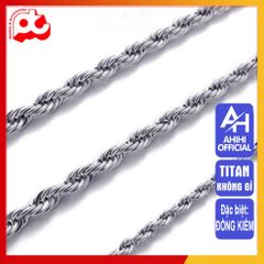 Dây Chuyền Titan Nam Cao Cấp - Phong Cách Sang Trọng, Chống Gỉ, Chống Trầy Xước - Phụ Kiện Thời Trang Nam Mạnh Mẽ