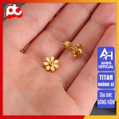 Bông Tai Nữ Titan Cao Cấp - Thanh Lịch, Sang Trọng, Chống Gỉ Sét - Phụ Kiện Thời Trang Nữ Đẹp, An Toàn Cho Da