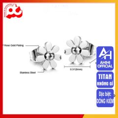 Bông Tai Nữ Titan Cao Cấp - Thanh Lịch, Sang Trọng, Chống Gỉ Sét - Phụ Kiện Thời Trang Nữ Đẹp, An Toàn Cho Da