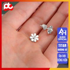 Bông Tai Nữ Titan Cao Cấp - Thanh Lịch, Sang Trọng, Chống Gỉ Sét - Phụ Kiện Thời Trang Nữ Đẹp, An Toàn Cho Da
