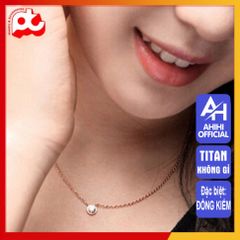 Dây Chuyền Nữ Titan Cao Cấp - Thiết Kế Sang Trọng, Bền Bỉ, An Toàn Cho Da, Nhiều Màu Sắc Để Lựa Chọn - Quà Tặng Hoàn Hảo