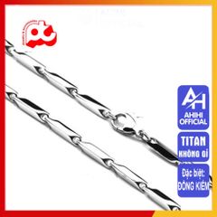 Dây Chuyền Nam Titan Cao Cấp - Trang Sức Sang Trọng, Chất Liệu Nhẹ, Không Gỉ, Phong Cách Nam Tính 3mm Màu Trắng