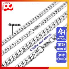 Dây Chuyền Titan Nam Cao Cấp - Phong Cách Mạnh Mẽ, Đẹp, Chống Oxy Hóa, Phụ Kiện Thời Trang Nam Lịch Lãm, Dễ Dàng Điều Chỉnh Kích Cỡ