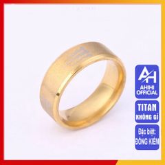 Nhẫn Nam Titan Cao Cấp Chống Gỉ - Thiết Kế Nam Tính, Phong Cách Hiện Đại, Quà Tặng Đặc Biệt cho Phái Mạnh
