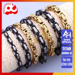 Lắc Tay Titan Nam Cao Cấp - Phong Cách Mạnh Mẽ, Không Gỉ, Đẳng Cấp, Lịch Lãm, Kích Cỡ 7mm - Trang Sức Thời Trang Nam