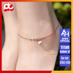 Lắc Chân Nữ Titan Cao Cấp - Thiết Kế Thanh Lịch, Bền Bỉ, Không Gỉ - Trang Sức Thời Trang Phù Hợp Mọi Phong Cách