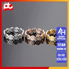 Nhẫn Nữ Titan Cao Cấp - Thiết Kế Thanh Lịch, Chống Gỉ, An Toàn Cho Da, Phụ Kiện Thời Trang Sang Trọng, Quà Tặng Ý Nghĩa
