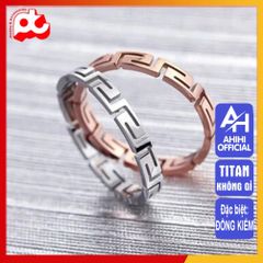Nhẫn Nữ Titan Cao Cấp - Thiết Kế Thanh Lịch, Bền Bỉ, Chống Gỉ - Quà Tặng Sang Trọng Dành Cho Phụ Nữ
