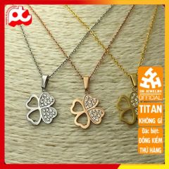 Dây Chuyền Nữ Titan Cao Cấp - Sang Trọng, Bền Bỉ, An Toàn Cho Da - Phụ Kiện Thời Trang Độc Đáo, Đều Có Màu Bạc, Vàng Tươi, Vàng Hồng