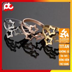 Nhẫn Nữ Titan Cao Cấp - Thiết Kế Ngôi Sao Rỗng Thanh Lịch, Không Gỉ, Phụ Kiện Thời Trang Sang Trọng cho Phái Đẹp