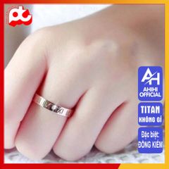 Nhẫn Nữ Titan Cao Cấp - Thiết Kế Thanh Lịch, Không Gỉ, Nhẹ, Dễ Điều Chỉnh, Món Quà Sang Trọng Cho Dịp Đặc Biệt