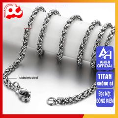 Dây Chuyền Nam Titan Cao Cấp Sang Trọng Chống Gỉ - Phụ Kiện Phong Cách Đẳng Cấp 3mm - Quà Tặng Ý Nghĩa Cho Nam Giới