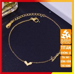 Lắc Chân Nữ Titan Cao Cấp - Chống Gỉ, Đèn Đẹp, Phong Cách Thanh Lịch, An Toàn Cho Da, Món Quà Thời Trang Hoàn Hảo