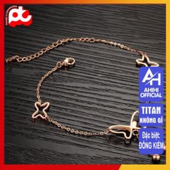 Lắc Chân Nữ Titan Cao Cấp - Thiết Kế Thanh Lịch, Bền Bỉ, An Toàn Đối Với Da - Quà Tặng Hoàn Hảo Cho Phụ Nữ