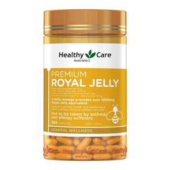 Sữa Ong Chúa Úc Healthy Care Royal Jelly 1000mg - Tăng Cường Sức Khỏe và Làm Đẹp - Lọ 365 Viên Dễ Dàng Sử Dụng