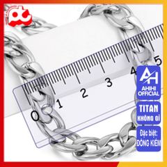 Dây Chuyền Titan Nam Cao Cấp - Phong Cách Mạnh Mẽ, Đẳng Cấp, Chống Gỉ, 9mm Màu Trắng - Trang Sức Nam Sang Trọng 3H JEWELRY