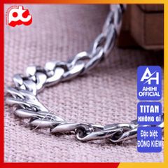 Dây Chuyền Titan Nam Cao Cấp - Phong Cách Mạnh Mẽ, Đẳng Cấp, Chống Gỉ, 9mm Màu Trắng - Trang Sức Nam Sang Trọng 3H JEWELRY