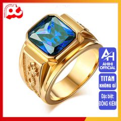 Nhẫn Nam Titan Cao Cấp Chạm Rồng - Phụ Kiện Thời Trang Nam Thép Không Gỉ, Đẹp Mạnh Mẽ, An Toàn Cho Da