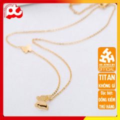 Dây chuyền nữ titan cao cấp không gỉ - Thiết kế tinh tế, sang trọng, an toàn cho da, phù hợp mọi phong cách - Quà tặng hoàn hảo.