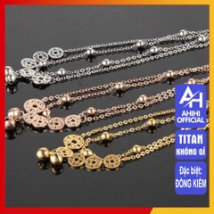Lắc Chân Nữ Titan Cao Cấp - Thiết Kế Thanh Lịch, Không Gỉ, Dành Cho Phong Cách Thời Trang Sang Trọng, Nhiều Màu Sắc và Kích Cỡ