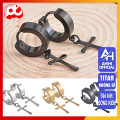 Bông Tai Nam Titan Cao Cấp - Thiết Kế Nam Tính Đẳng Cấp, Kháng Gỉ, Phong Cách Thời Trang Hiện Đại - Quà Tặng Hoàn Hảo cho Phái Mạnh