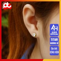 Bông Tai Nữ Titan Cao Cấp - Thiết Kế Thanh Lịch, Sang Trọng, Không Gỉ Cho Phụ Nữ - Quà Tặng Ý Nghĩa
