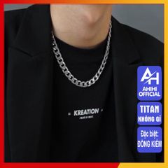 Dây Chuyền Titan Cao Cấp Nam Nữ, Thiết Kế Đẳng Cấp, Bền Bỉ Không Gỉ, Phong Cách Hip Hop, Quà Tặng Ý Nghĩa cho Nam Giới