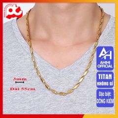 Dây Chuyền Titan Cao Cấp Nam Sang Trọng - Dây Chuyền Thép Không Gỉ, Phong Cách Mạnh Mẽ, An Toàn Cho Da, Quà Tặng Ý Nghĩa