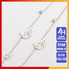 Lắc Chân Nữ Titan Cao Cấp - Phụ Kiện Thời Trang Thanh Lịch, Chống Gỉ, Đeo An Toàn Cho Da Nhạy Cảm - Quà Tặng Đặc Biệt