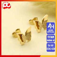 Bông Tai Nữ Titan Cao Cấp Pha Lê - Phụ Kiện Sang Trọng, An Toàn Cho Da, Chống Gỉ - Quà Tặng Ý Nghĩa Cho Nữ Giới