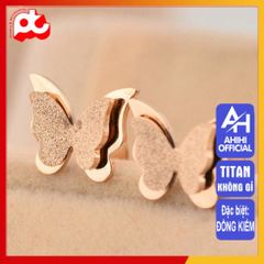 Bông Tai Nữ Titan Cao Cấp Pha Lê - Phụ Kiện Sang Trọng, An Toàn Cho Da, Chống Gỉ - Quà Tặng Ý Nghĩa Cho Nữ Giới