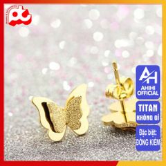Bông Tai Nữ Titan Cao Cấp Pha Lê - Phụ Kiện Sang Trọng, An Toàn Cho Da, Chống Gỉ - Quà Tặng Ý Nghĩa Cho Nữ Giới