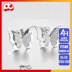Bông Tai Nữ Titan Cao Cấp Pha Lê - Phụ Kiện Sang Trọng, An Toàn Cho Da, Chống Gỉ - Quà Tặng Ý Nghĩa Cho Nữ Giới