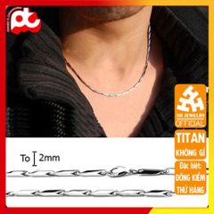 Dây Chuyền Nam Titan Cao Cấp - Sang Trọng và Đẳng Cấp, Chống Gỉ, Màu Trắng, Phong Cách Nam Tính, Quà Tặng Ý Nghĩa